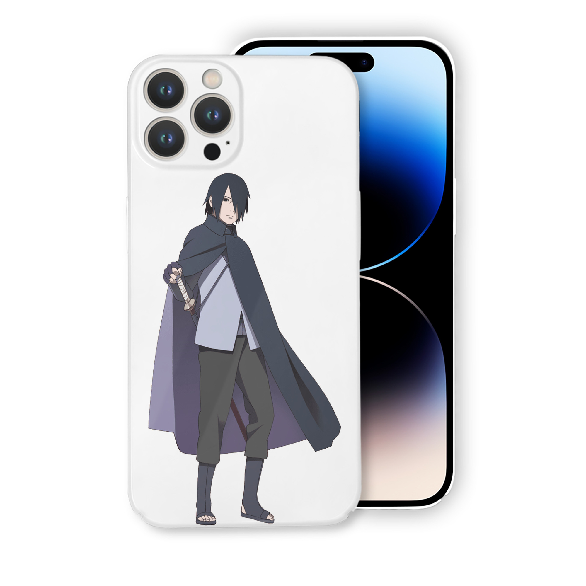 （画像用） NARUTO -ナルト- うちは サスケ Uchiha Sasuke 【iPhone 14シリーズ対応】ハードケース